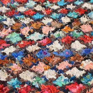 Boucherouite Moroccan Rag Rug 222 x 176-1