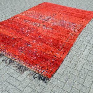 Vintage Tribal Moroccan Atlas Zayane Rug