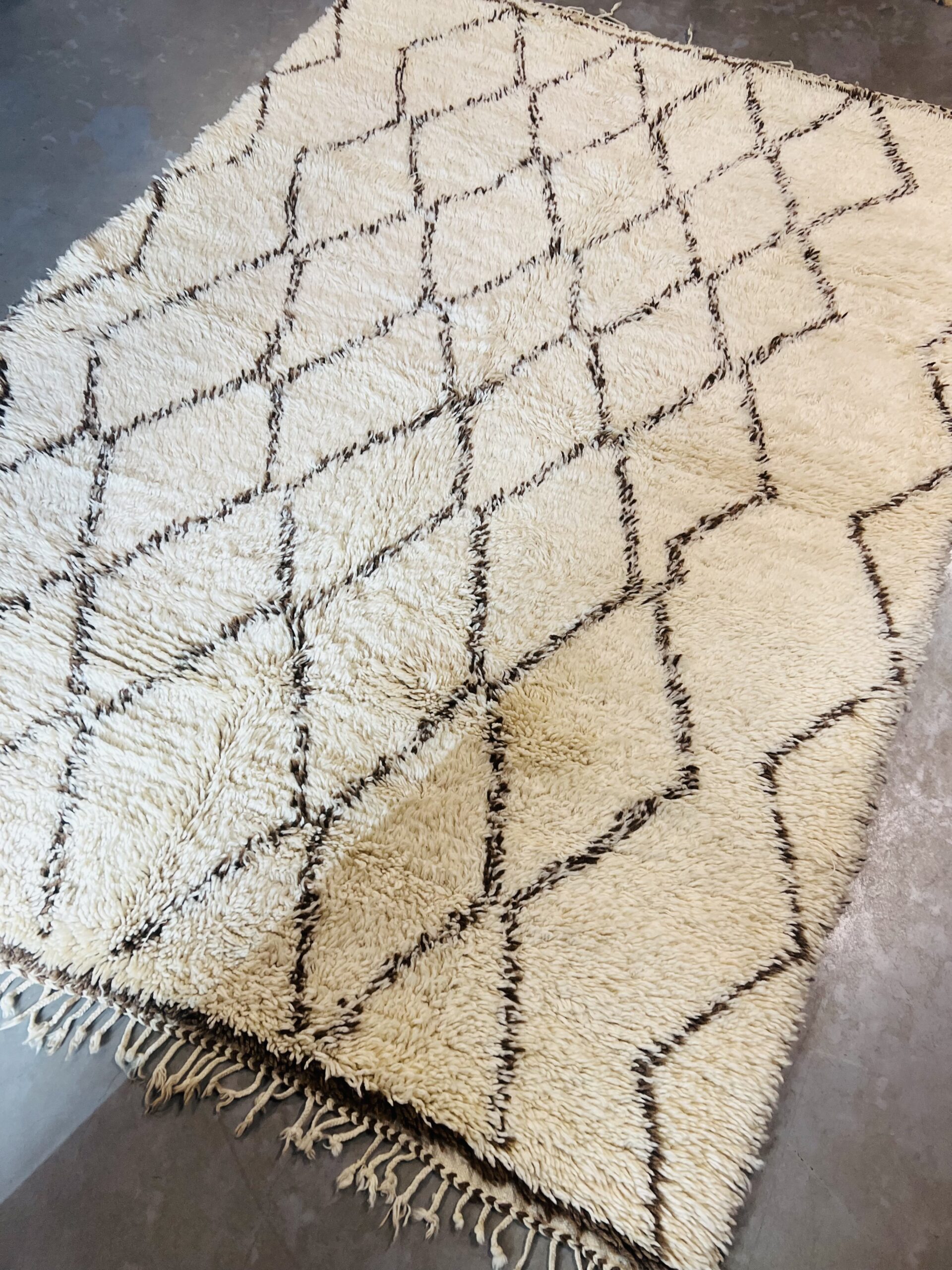 Vintage Beni Ouarain Rug 257 x 188 - Bild 5