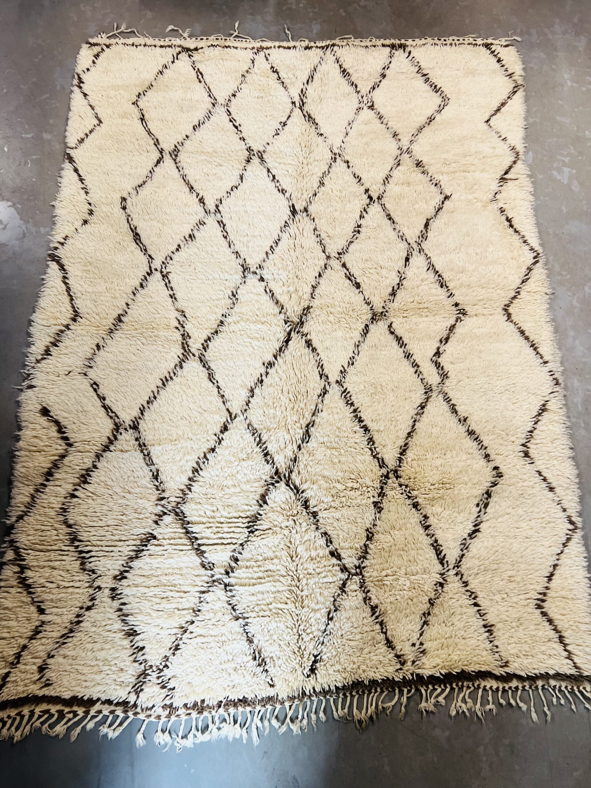 Vintage Beni Ouarain Rug 257 x 188 - Bild 6